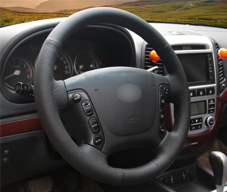 Bọc vô lăng xe Hyundai Santafe 2007-2012