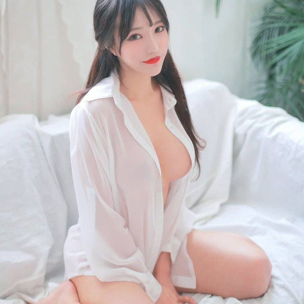 Áo Sơ Mi Ngủ Voan Mỏng Áo Sơ Mi Trắng