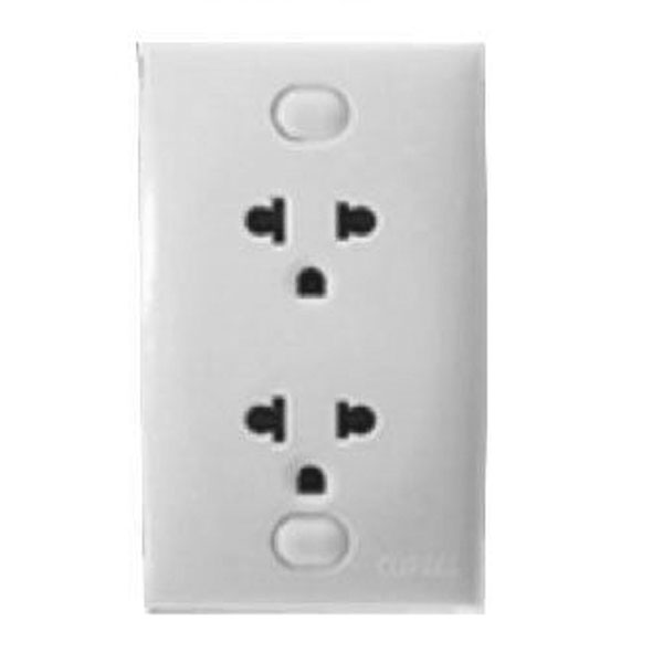 Bộ ổ cắm đôi 3 chấu 16A dòng S Clasic E426UEST2