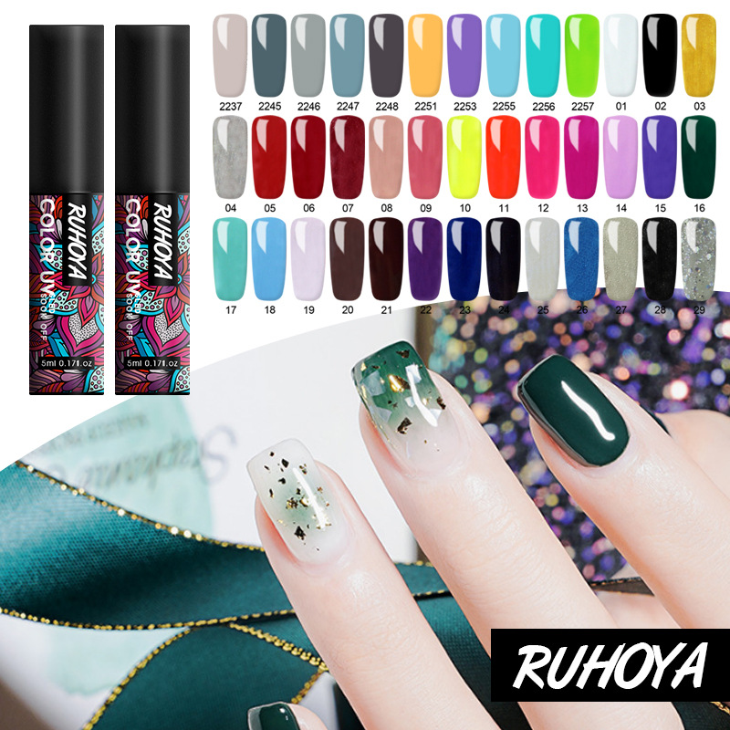 [HCM]Lọ sơn gel sơn móng tay Ruhoya bền màu và đẹp 52 mã màu phần 3