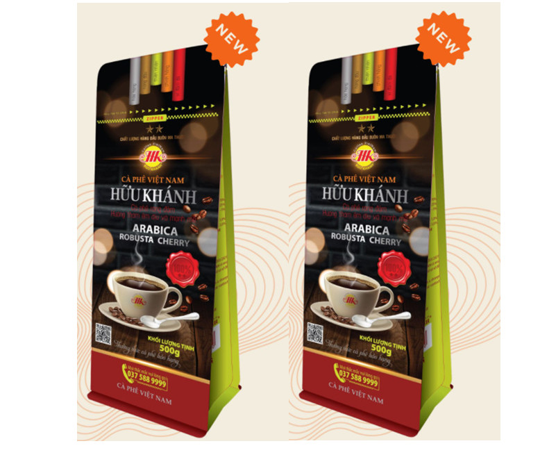 Combo 2 Bịch Cafe HỮU KHÁNH - Bịch 500gr (Pha Phin)