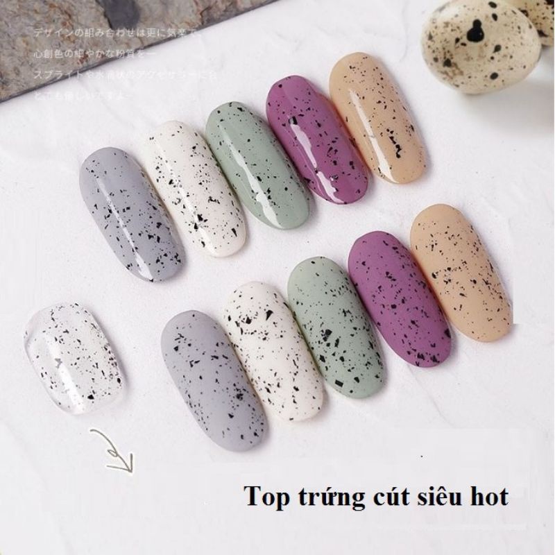Sơn Gel Top Trứng Cút AS Chai đen - sinailmi
