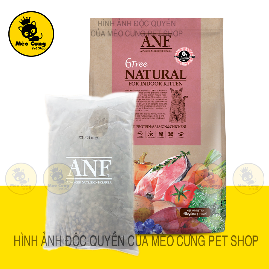 Thức ăn hạt cho mèo ANF 6FREE 400GR
