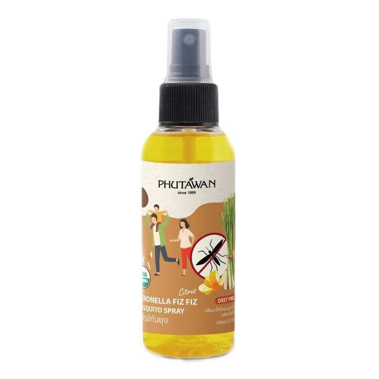 (Sả & Lavender) 01 chai Xịt chống muỗi Citronella Phutawan Thái Lan 100ml