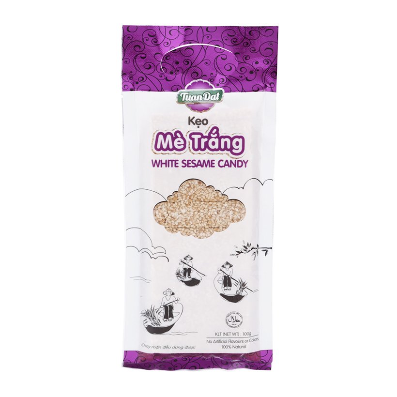 [HCM]Kẹo mè trắng 100g