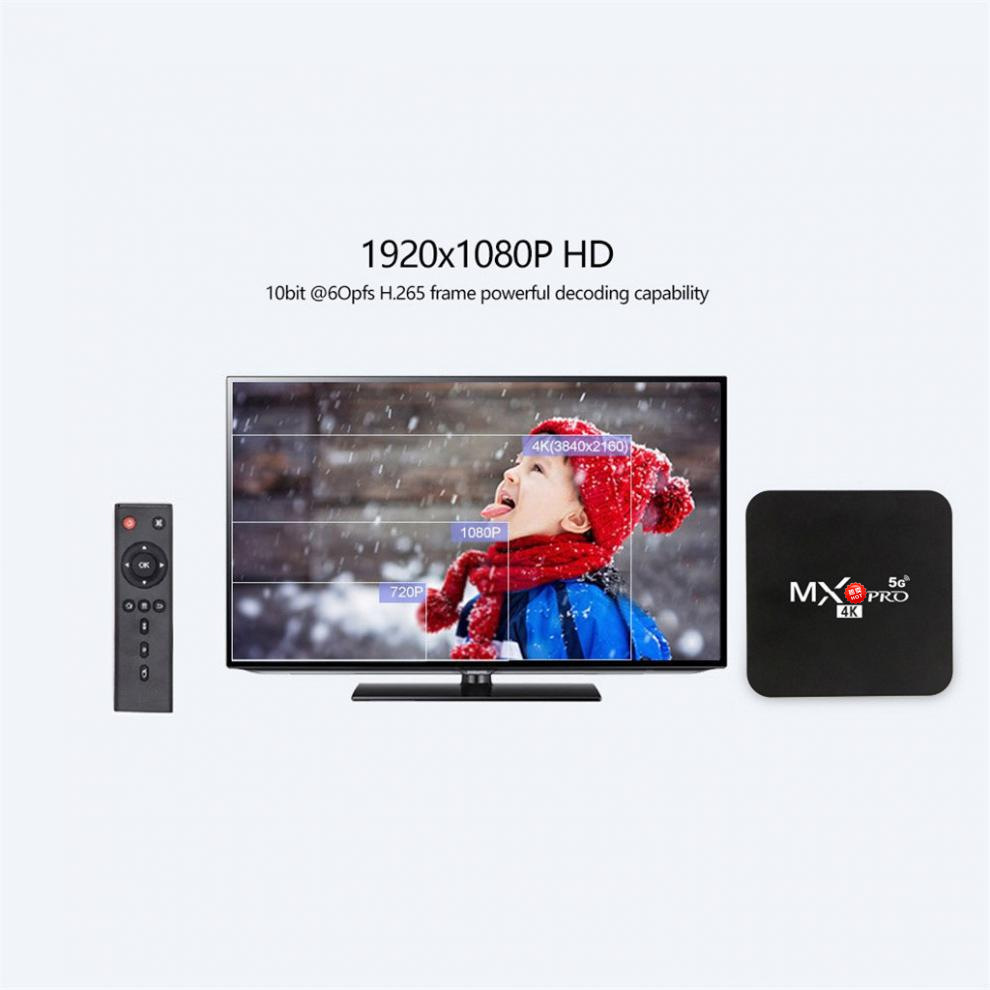 MXQ Pro Android TV Box 1GB 8GB 4K 5G Wifi Quad Core Smart TV Box