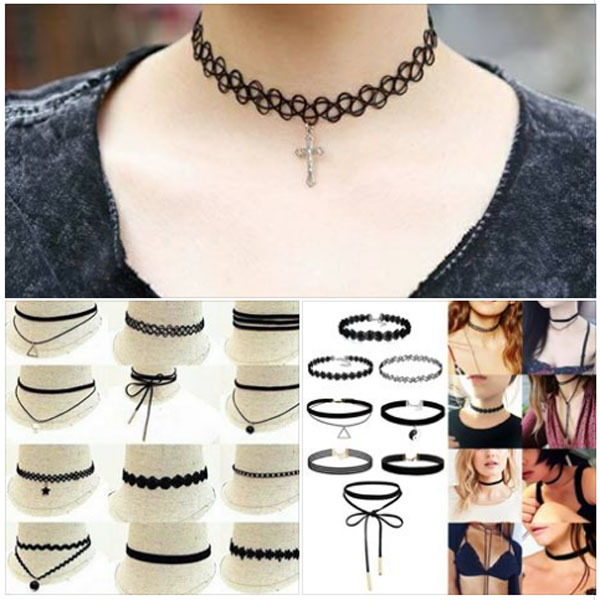 BỘ VÒNG CỔ CHOKER 12 CHI TIẾT