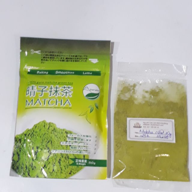 Bột matchaBột trà xanh matcha Nhật Bản 10g caoc cấp, nguyên liệu pha chế