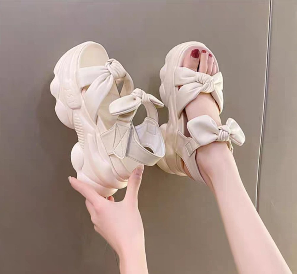 SANDAL BM QUAI NƠ HÀNG CAO CẤP