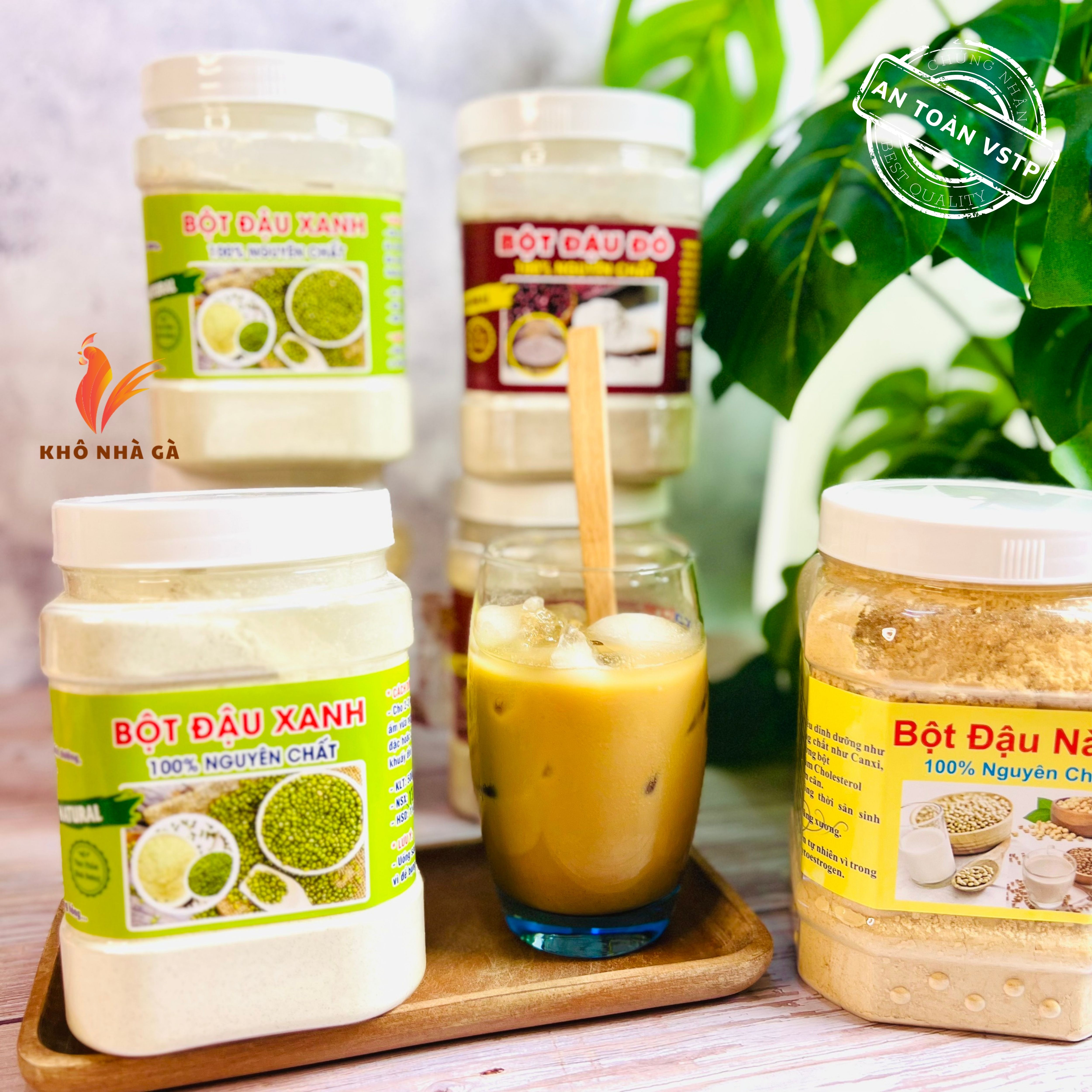 Bột đậu xanh rang xay hủ 500 gram