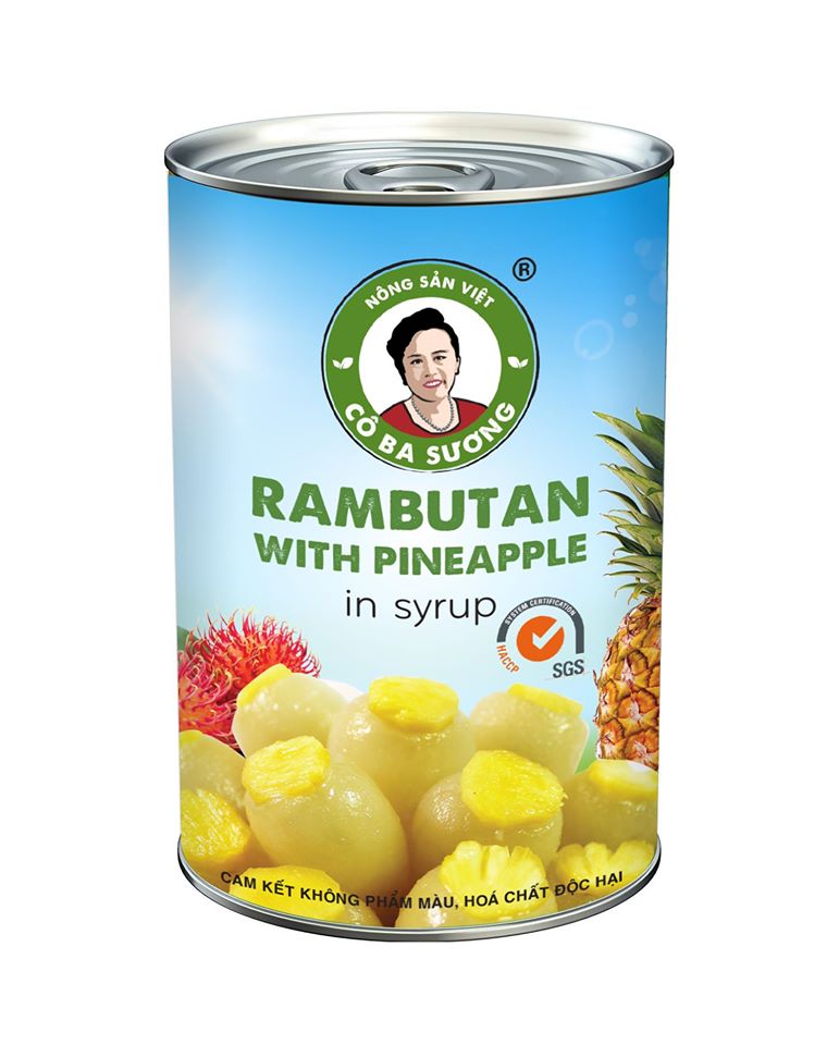 Chôm Chôm Nhân Dứa Cô Ba Sương - 500gr