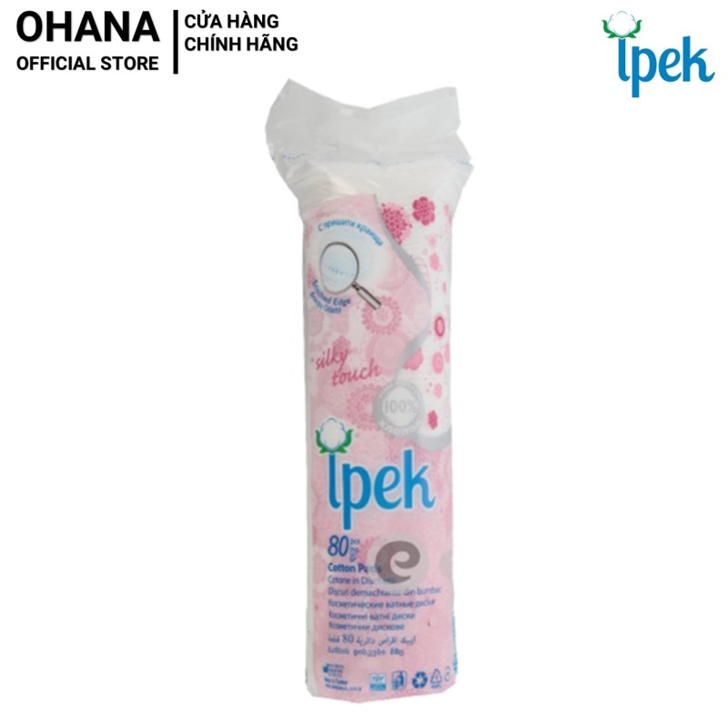 Bông Tẩy Trang IPEK 80 Miếng Cotton Pads Thổ Nhĩ Kỳ