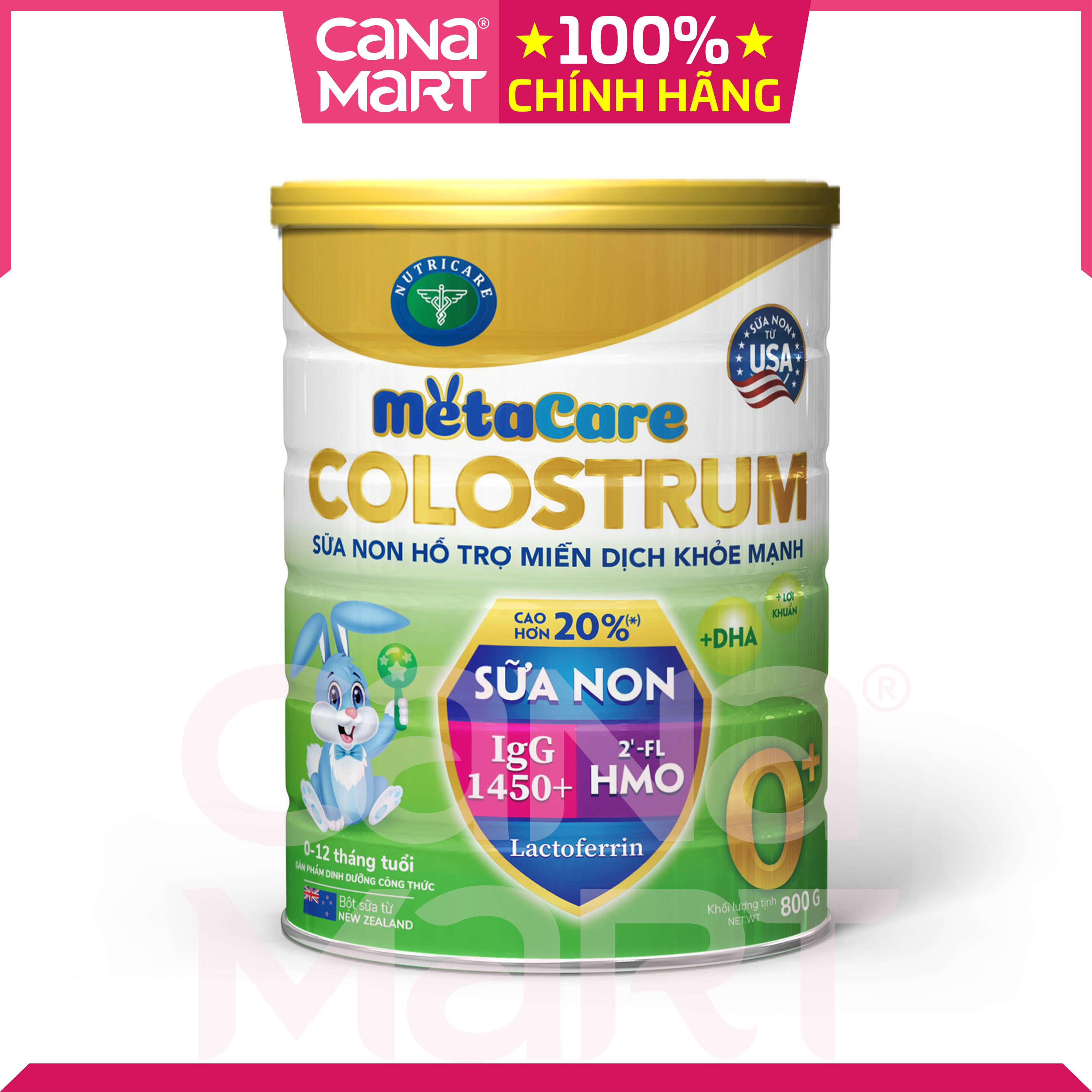 Sữa non Metacare Colostrum 0+ hỗ trợ hệ miễn dịch khỏe mạnh cho bé từ 0