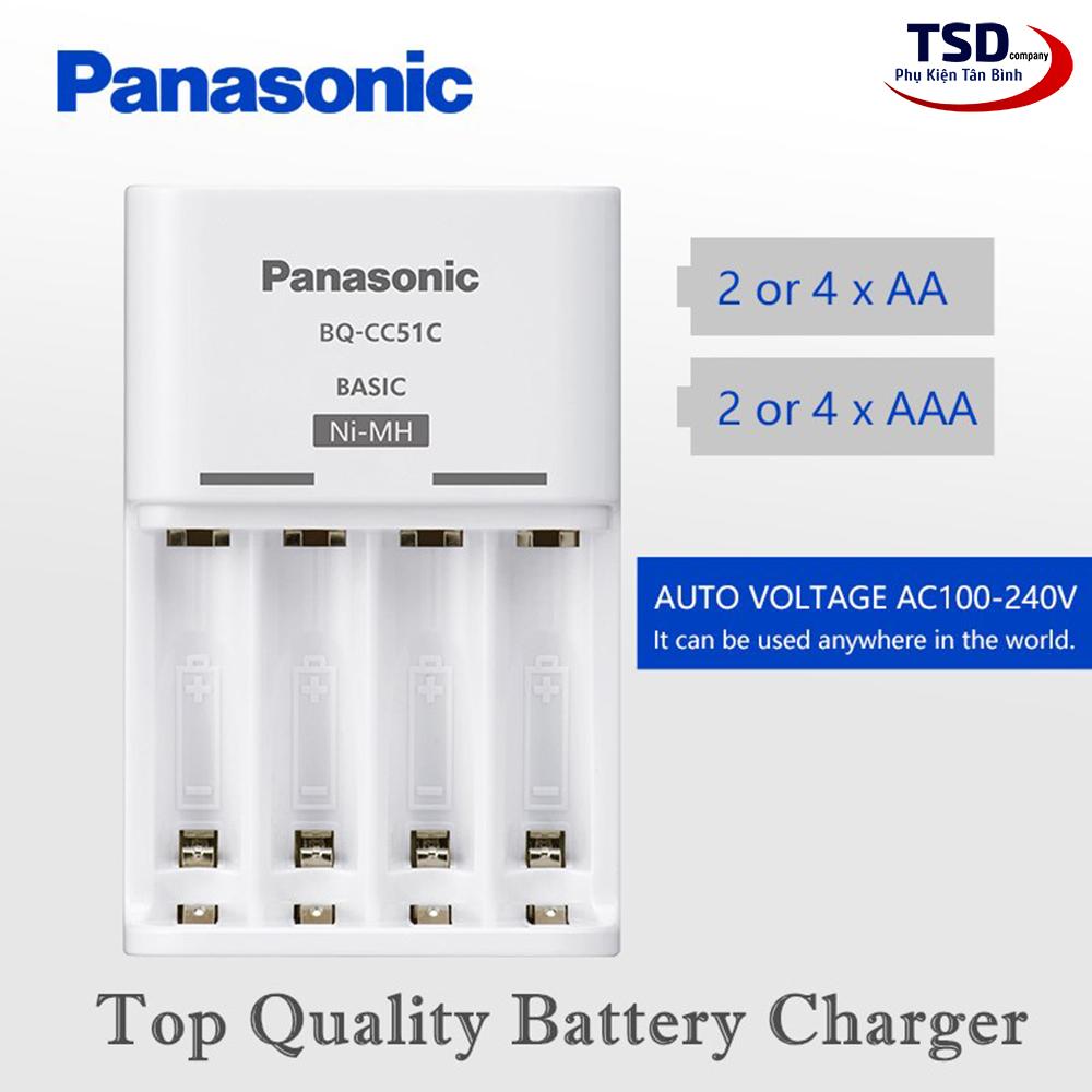 BỘ 4 PIN & SẠC ENELOOP PANASONIC BQ-CC51C Chính Hãng