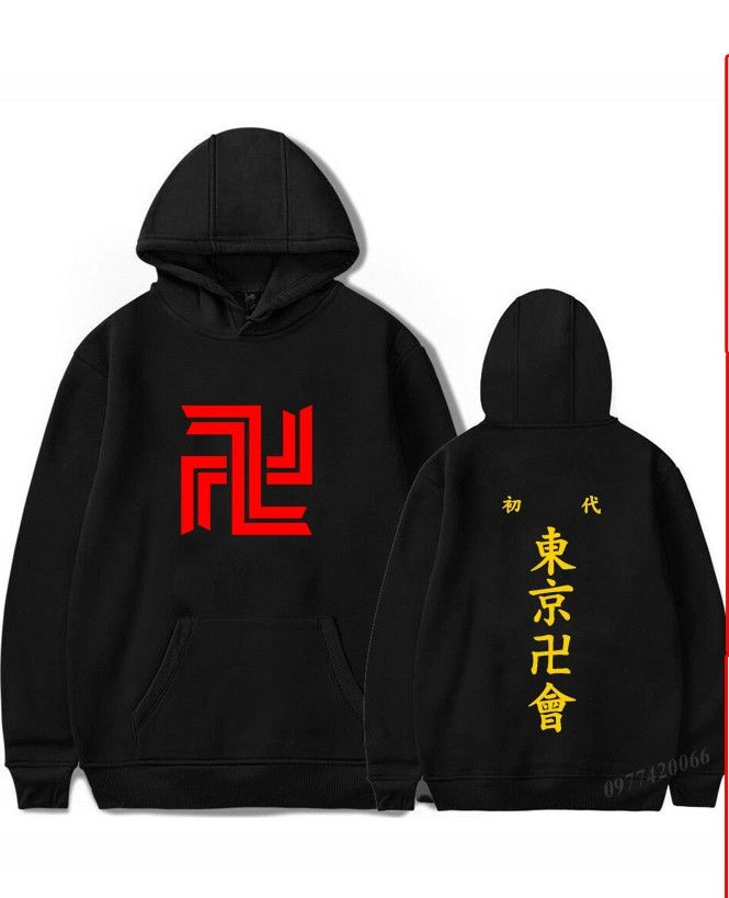 Áo tokyo revengers dài tay , áo hoodie tokyo revengers áo manga