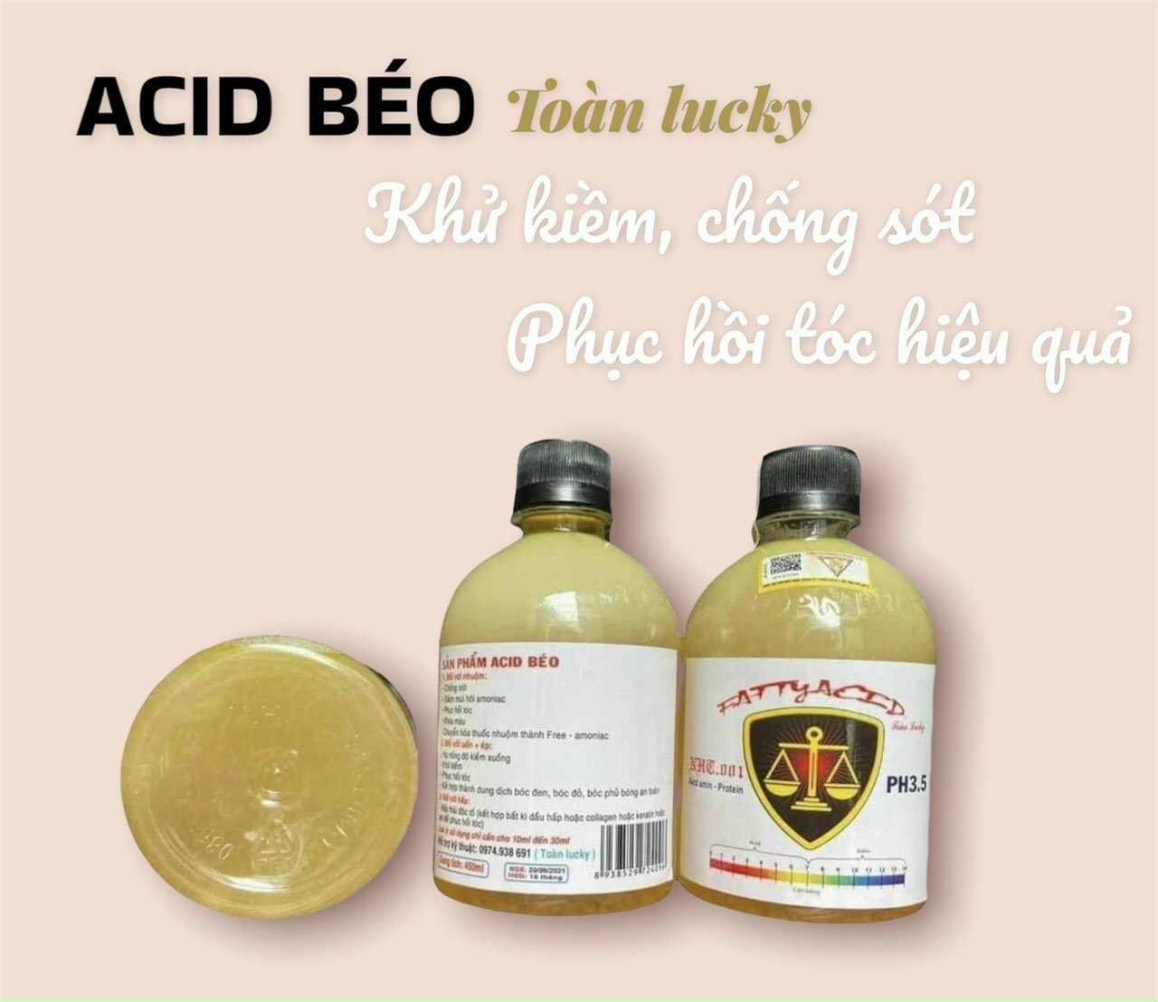 AXIT BÉO SẢN PHẨM HỖ TRỢ HÓA CHẤT PHỤC HỒI TÓC 450ML