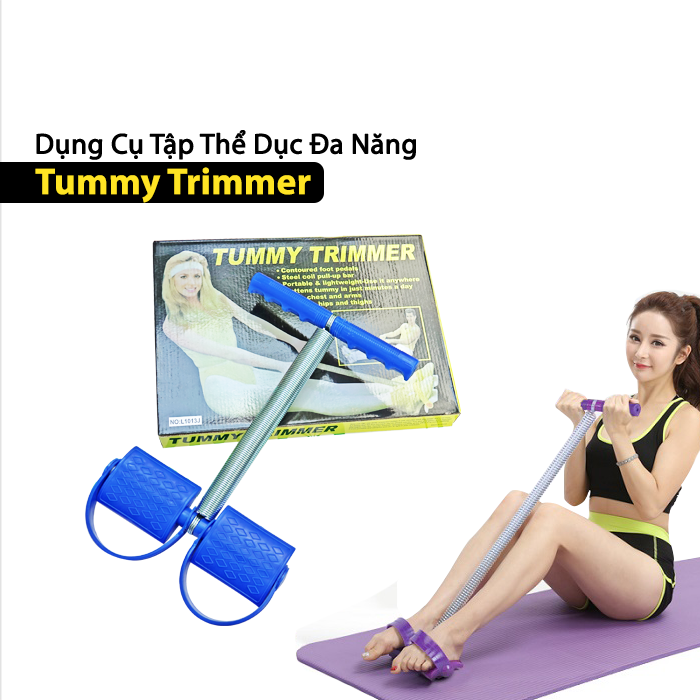 Dụng cụ tập thể dục tại nhà Tummy Trimmer, tập bụng, vai, mông, đùi, chân lò xo thép tiện dụng. Dụng cụ thể hình, cân bằng cơ thể