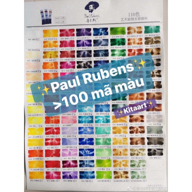 Pocket Màu Paul Rubens Full 115 Màu