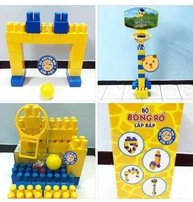 Bộ bóng rổ lắp ráp Grow