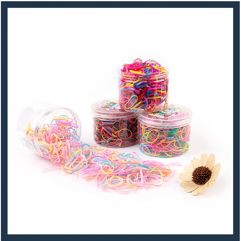 Set 300 dây thun cột tóc  dùng một lần