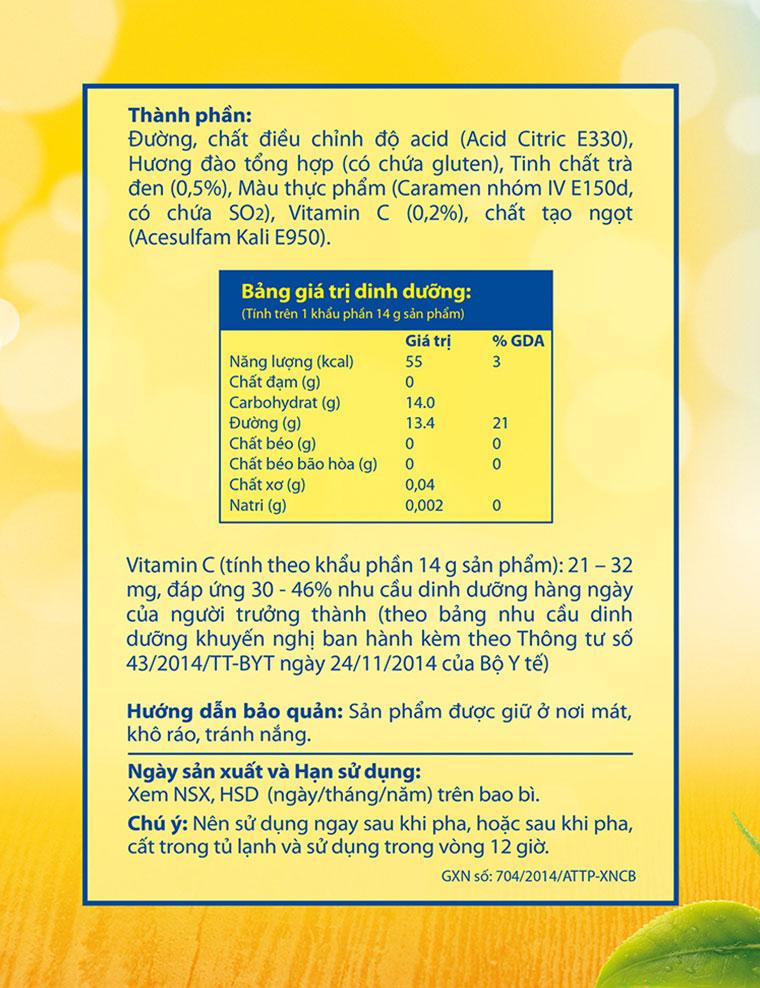 Trà Lipton Ice Tea Hòa Tan Vị Đào (Hộp 16 Gói X 14 G)