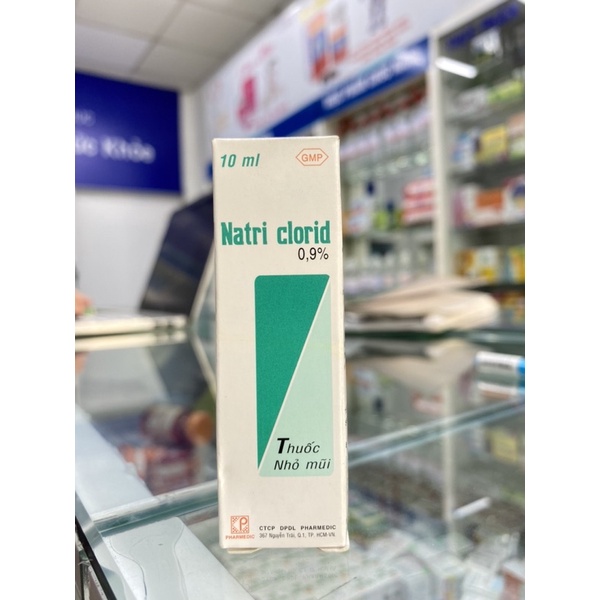Nước nhỏ mũi Natri Clorid 0,9% Pharmedic - 1 chai 10ml