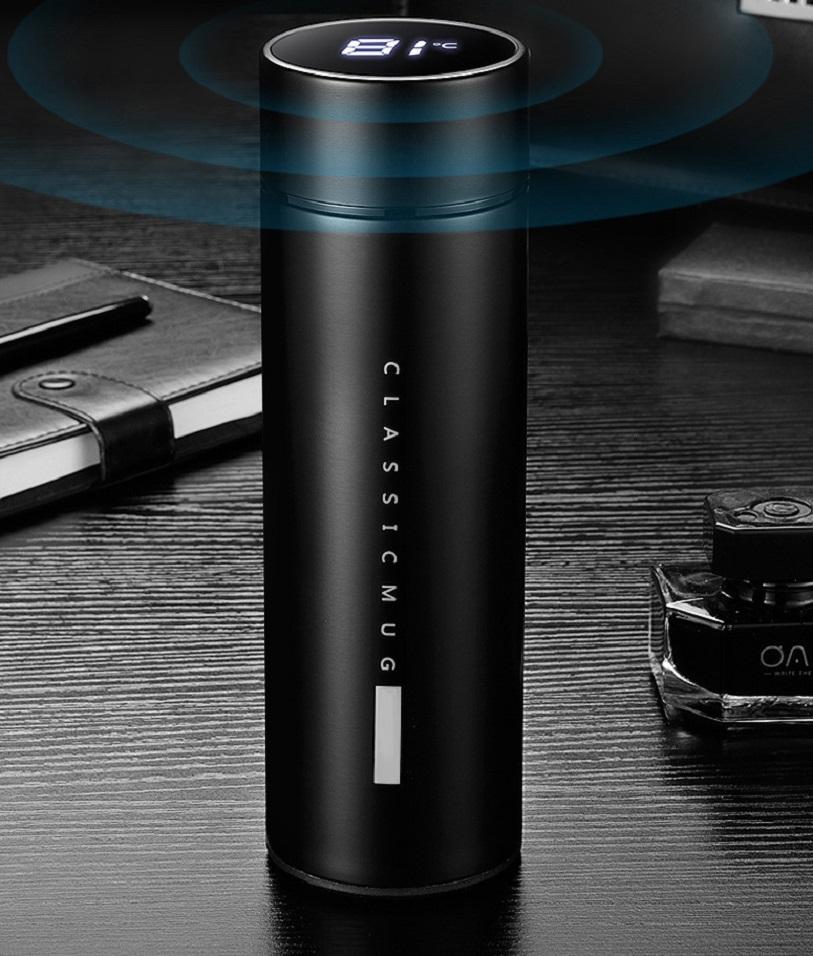 [HCM]Bình nước giữ nhiệt có đen led báo nhiệt độ 500ml
