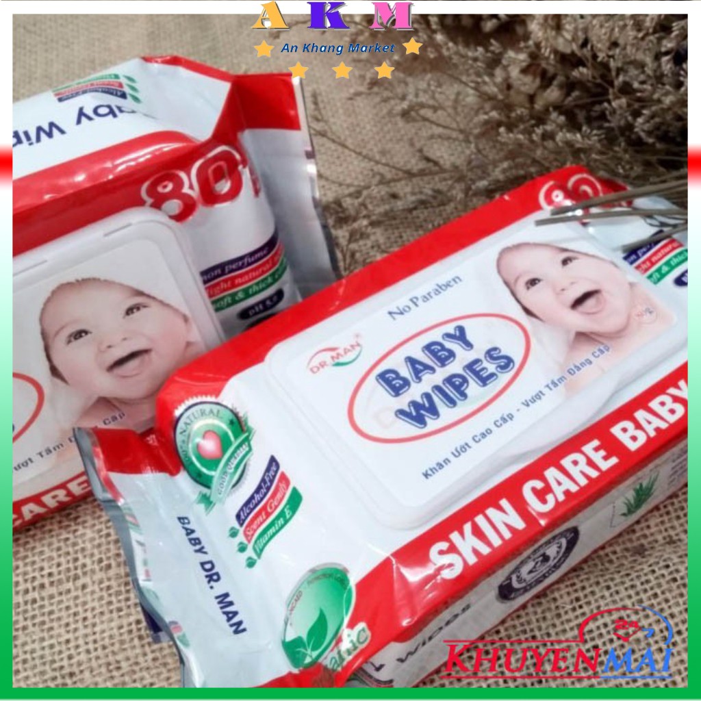 Khăn giấy Ướt 80 tờ Baby Wipes