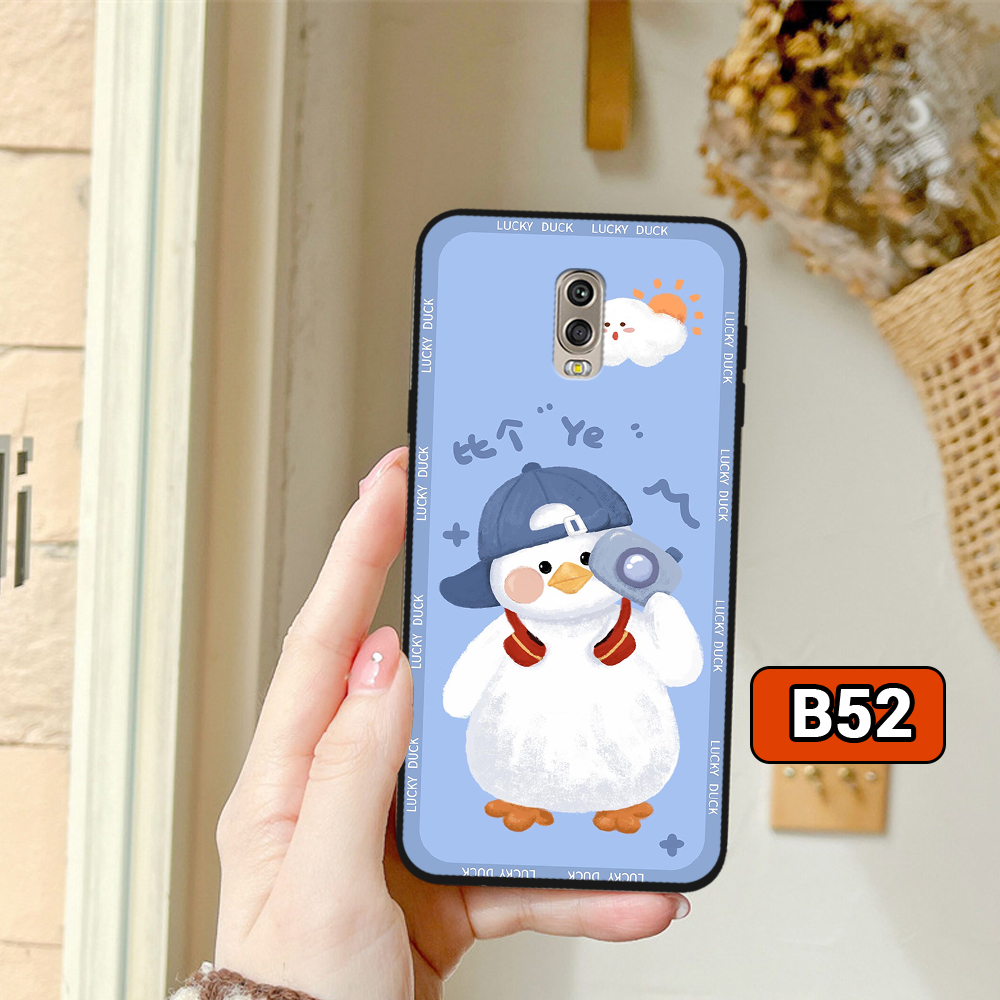 Ốp lưng Samsung J7 Plus/ J7+ chú vịt đáng yêu, lucky duck, ốp cặp đôi dễ thương