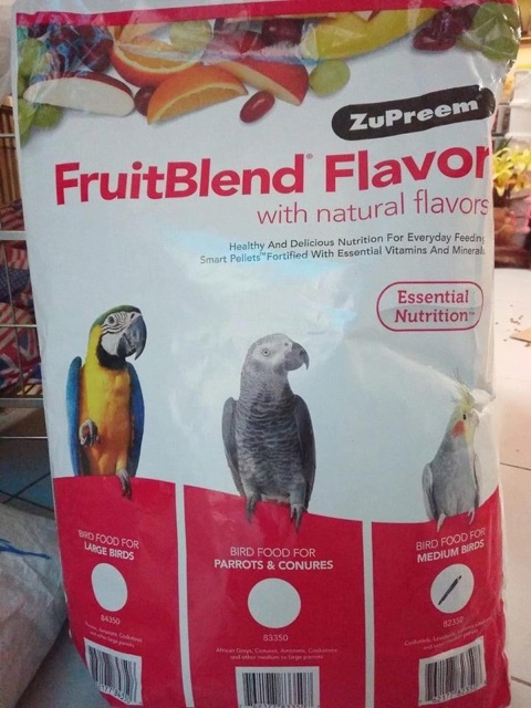 [HCM]Hạt trái cây Cockatiel gói chia lẻ 100g