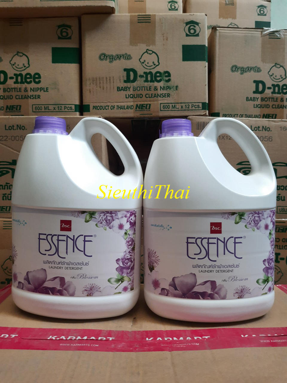 (Hàng Xịn) Nước giặt đậm đặc Essence màu TÍM 3500 ml- Hàng Thái Lan