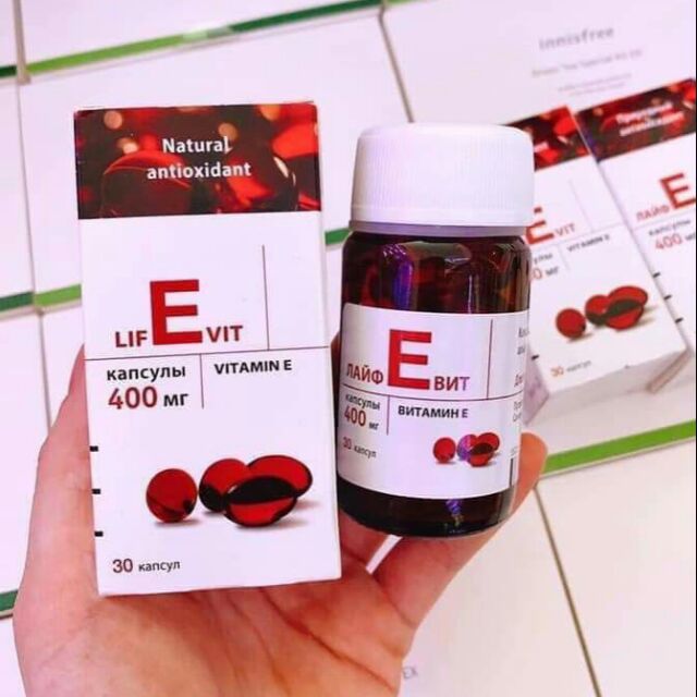 Vitamin E đỏ Nga 270mg - 400mg