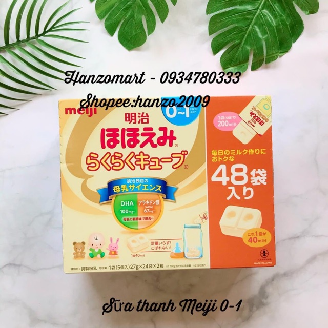 [ 1 Thanh] Sữa Thanh Meiji 0-1 Nhật Bản|