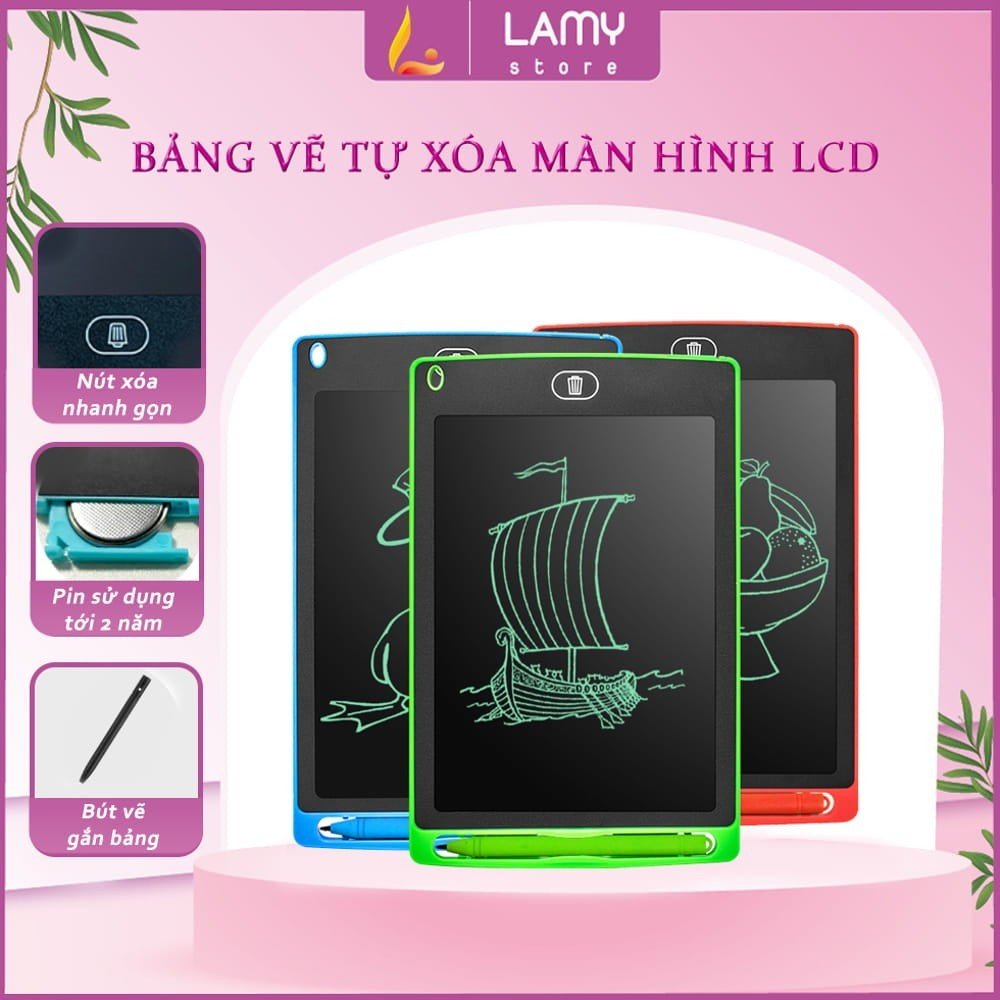 Bảng Viết, Bảng Vẽ Điện Tử Thông Minh Tự Động Xóa Cho Bé