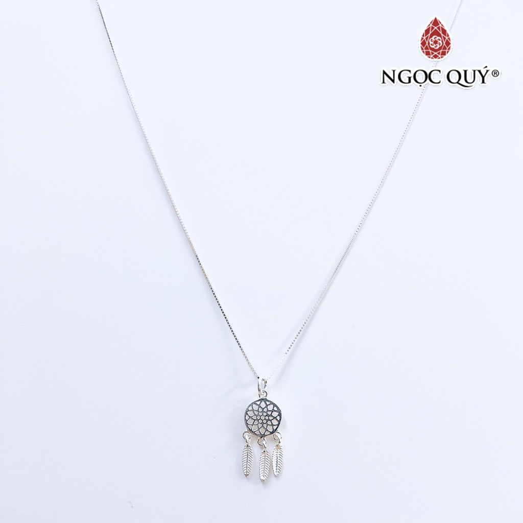 Dây Chuyền Bạc Mặt Dream Catcher - Ngọc Quý
