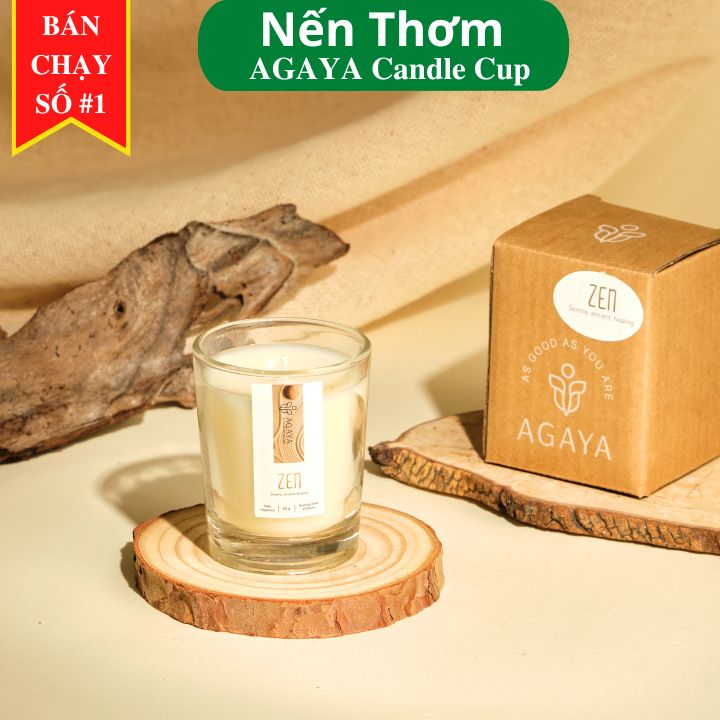 Nến thơm tĩnh lặng AGAYA Candle Cup - Mùi Zen