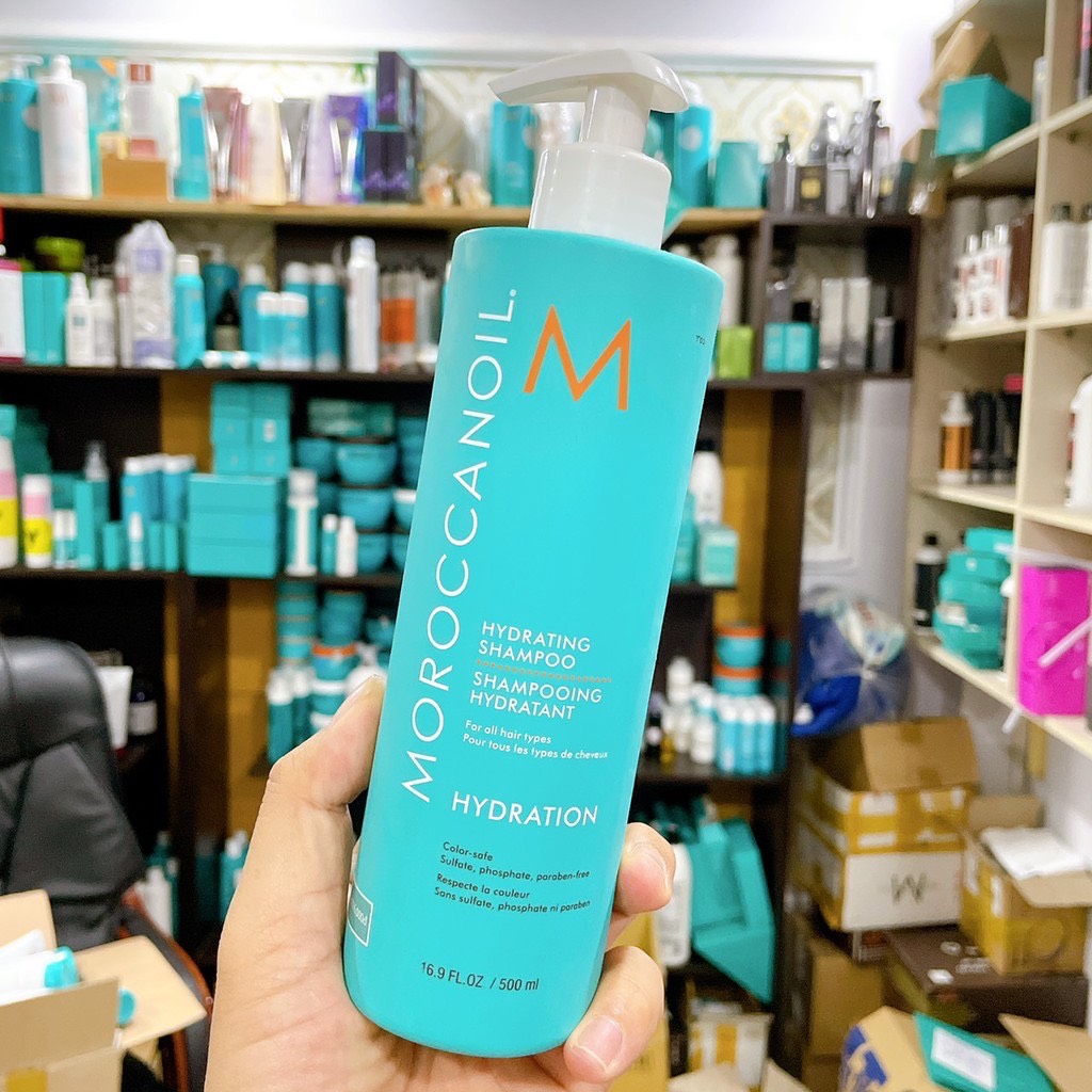[HCM]Dầu gội xả dưỡng ẩm phục hồi tóc Moroccanoil Hydration 500mlx2