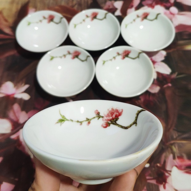 Chén nước chấm tròn sứ Minh Long - chén nước chấm hình tròn sứ minh long