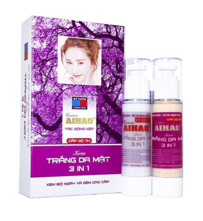 Kem bộ Aihao trắng da mặt ngày và đêm
