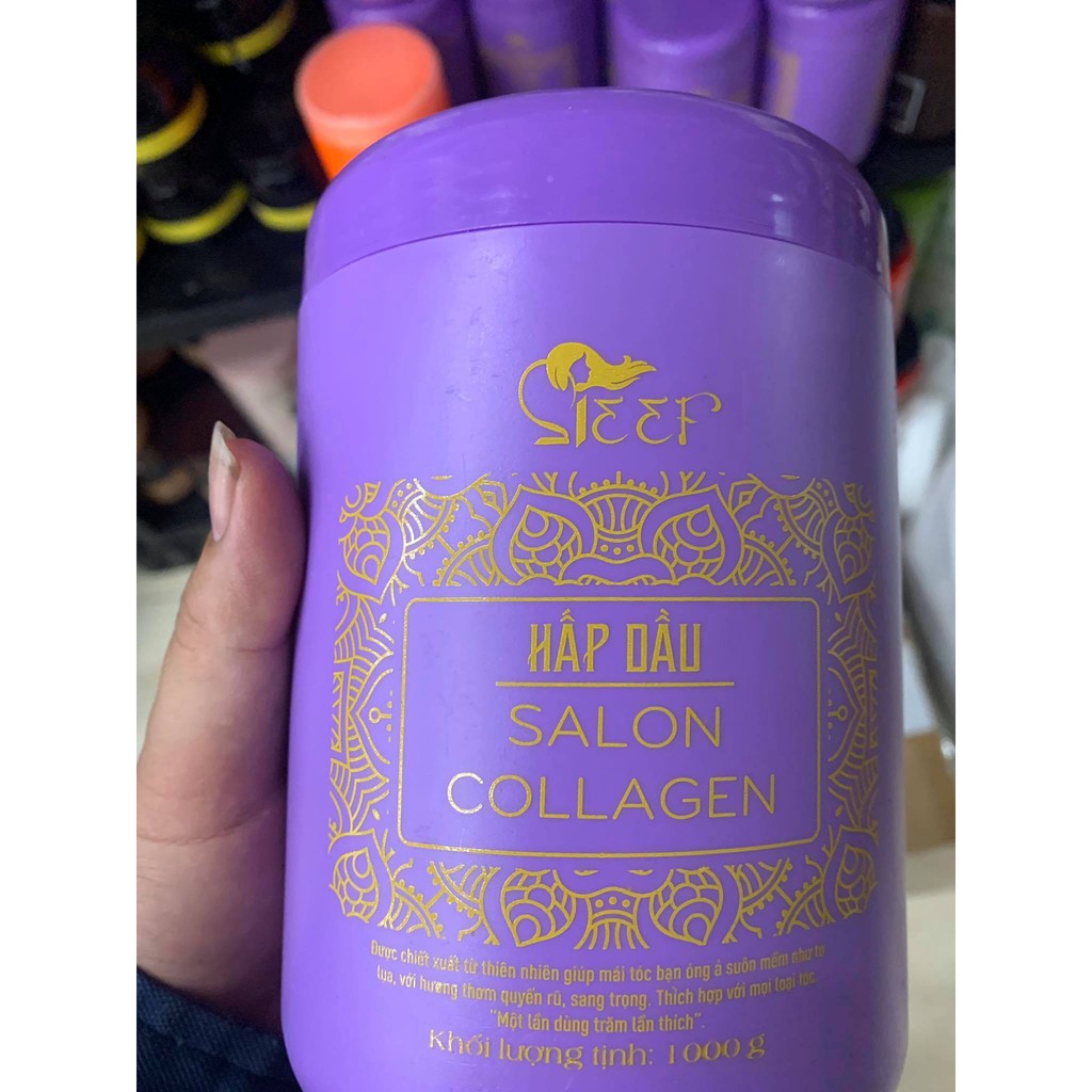 Hấp dầu collagen mềm mượt Sleef 1000ml