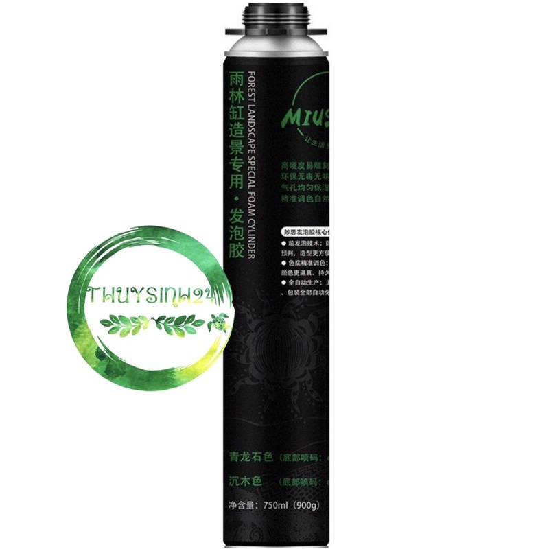 Foam xịt Mius - foam tạo bố cục bể thuỷ sinh | bể bán cạn