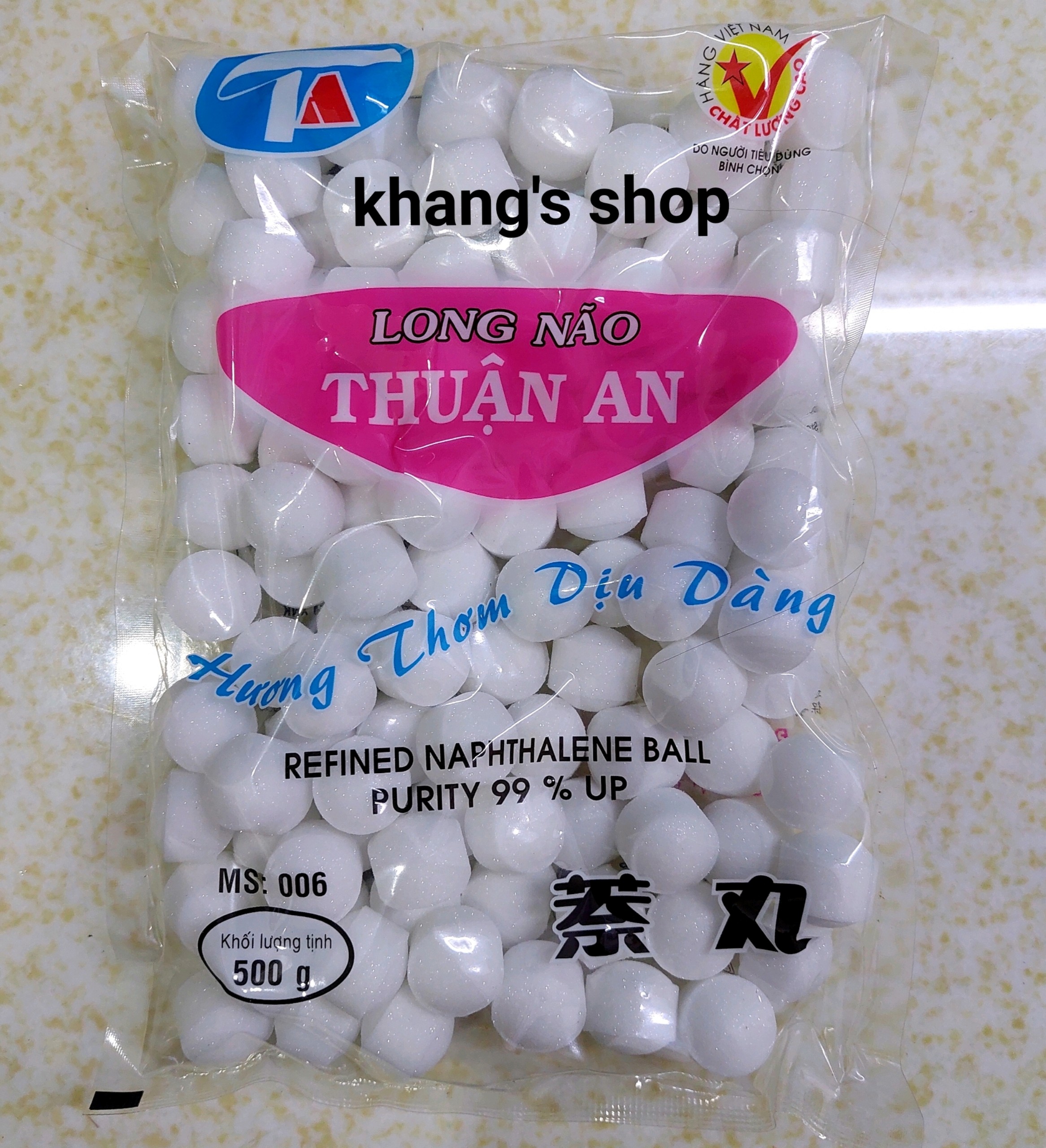 long não Thuận An viên tròn màu trắng 500g