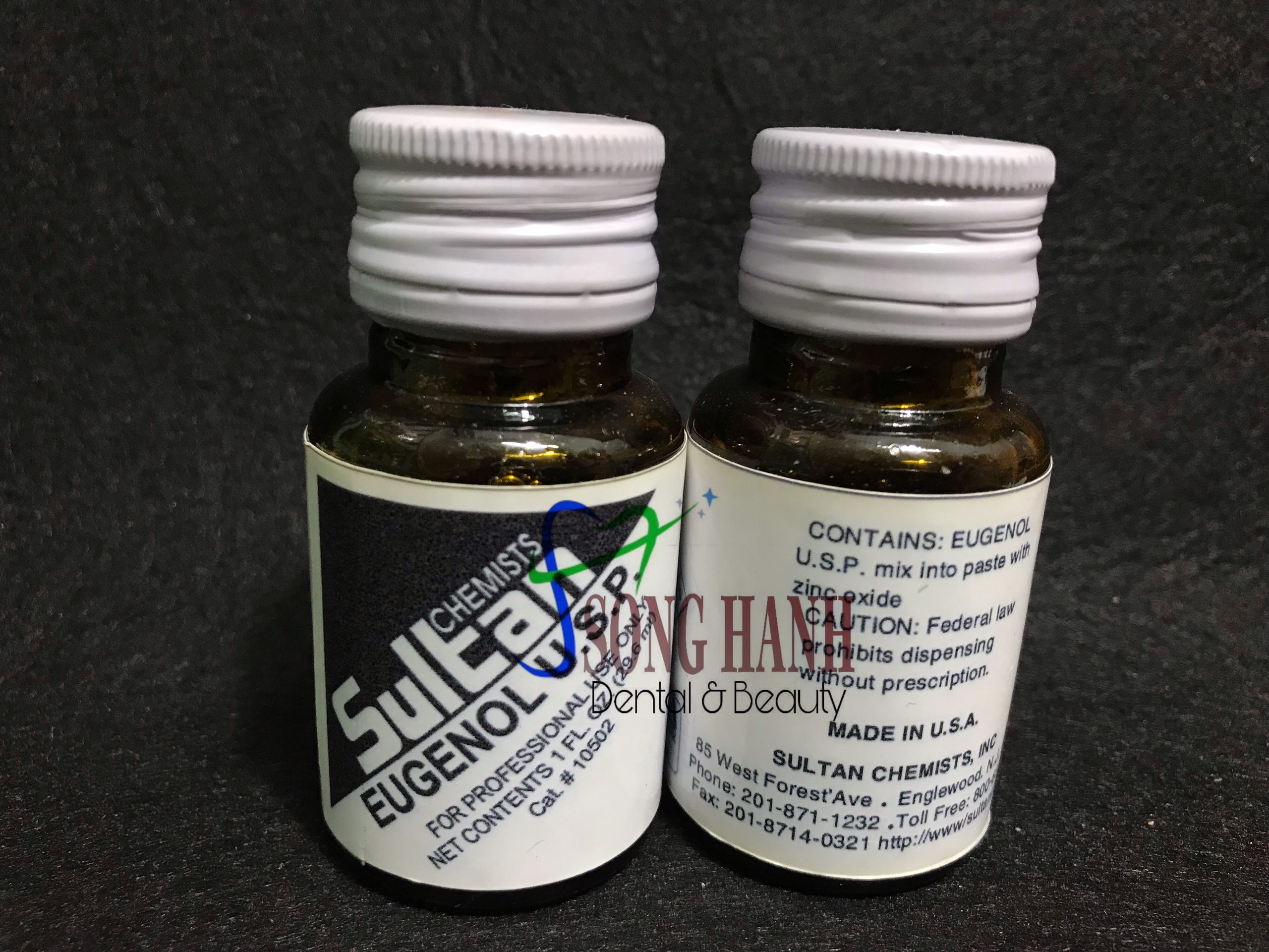 Dung dịch Eugenol dùng với vật liệu trám răng