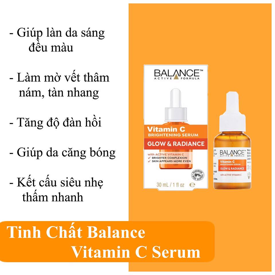 Serum Trắng Da, Mờ Thâm Balance Active Formula Vitamin C Brightening 30ml