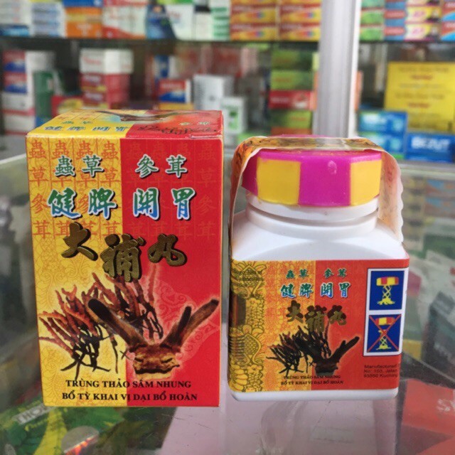 Trùng Thảo Sâm Nhung Hỗ Trợ Tăng Cân hộp 34v