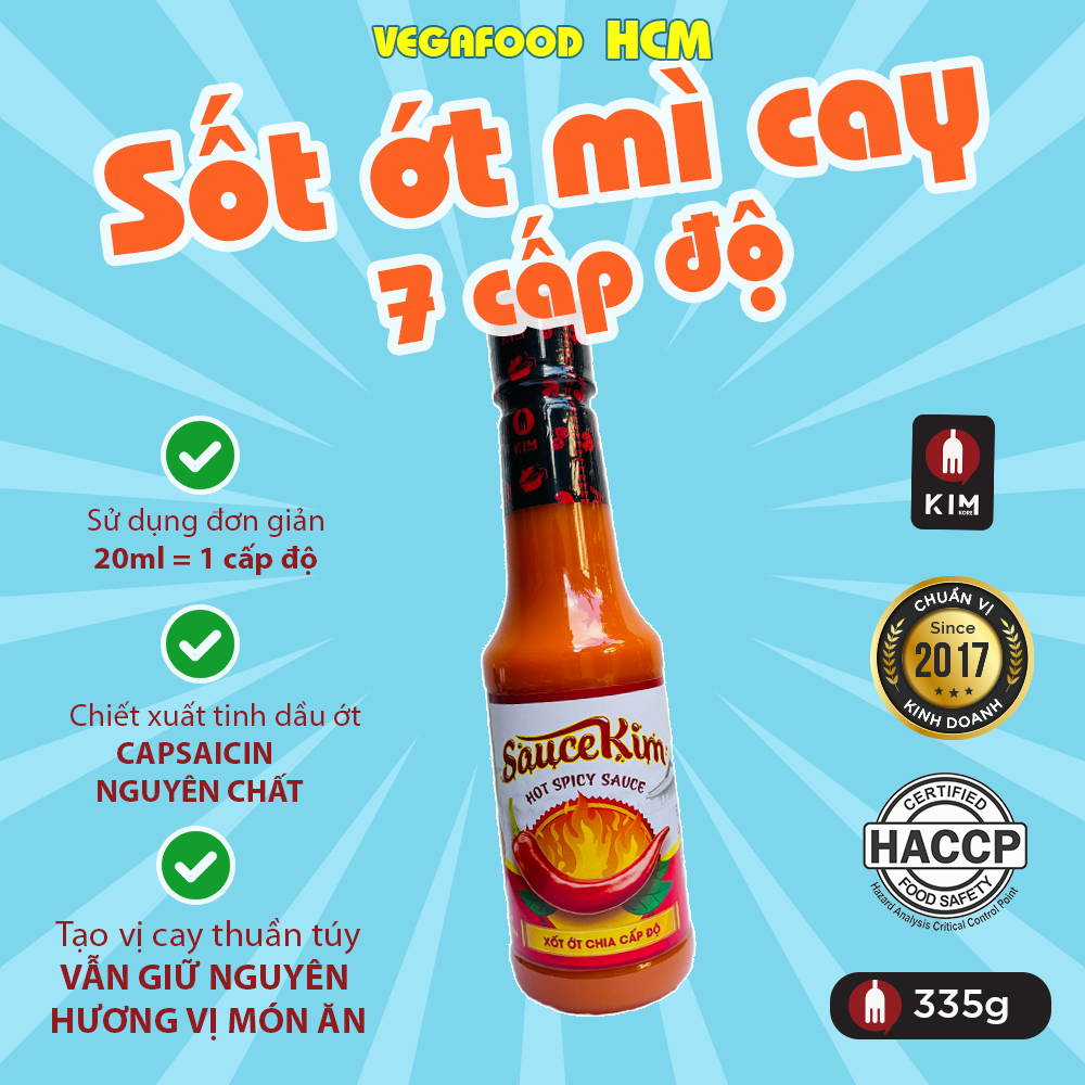 ỚT 7 CẤP ĐỘ MÌ CAY HÀN QUỐC 335gr