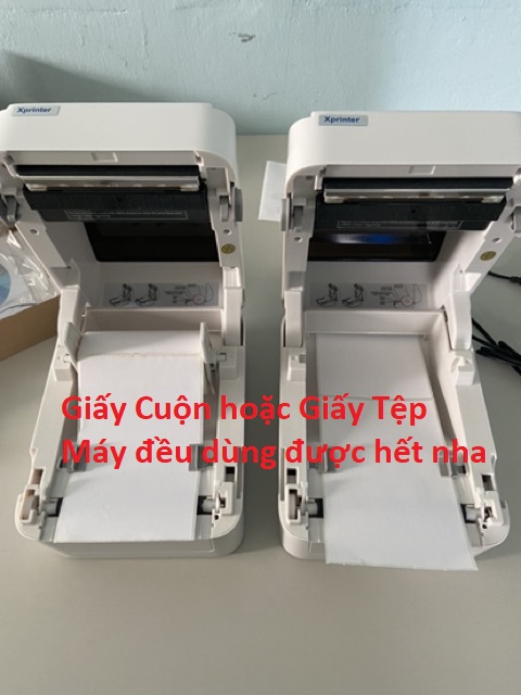 Máy in đơn hàng sàn TMĐT giấy A6 in mã vạch 3 hàng khổ 110m giấy dán tự dính Xprinter 420B