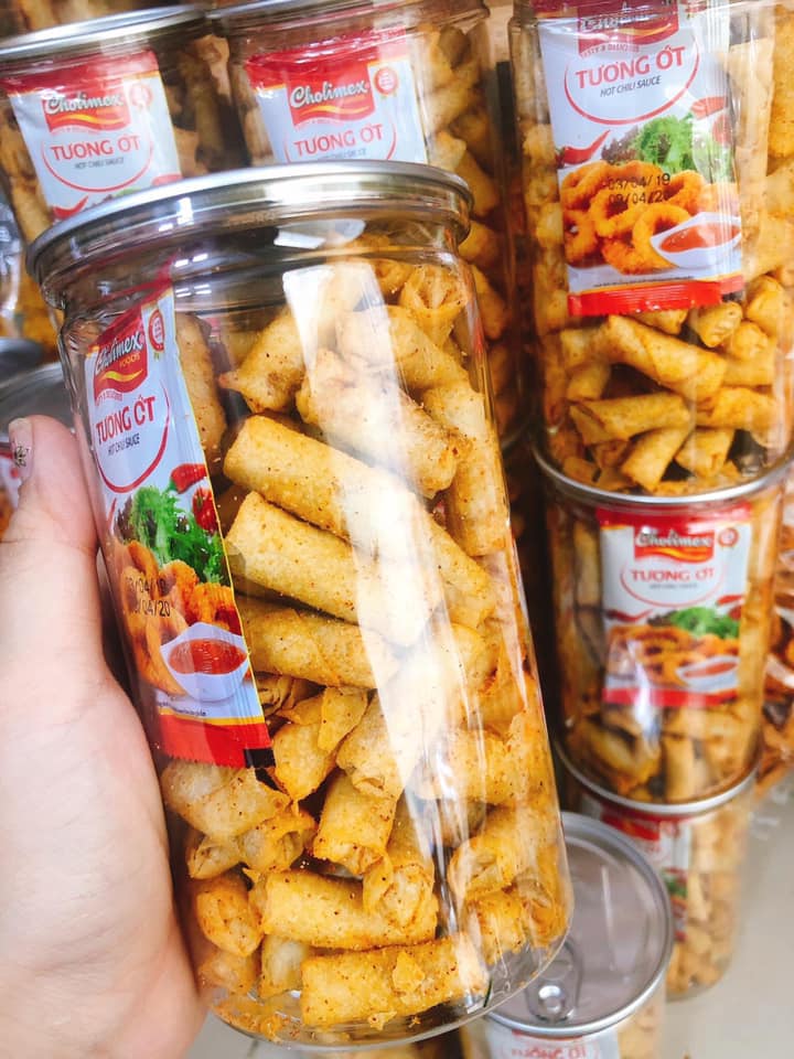 [Hoàn tiền 10%] CHẢ GIÒ TÔM SẤY CAY 300gr