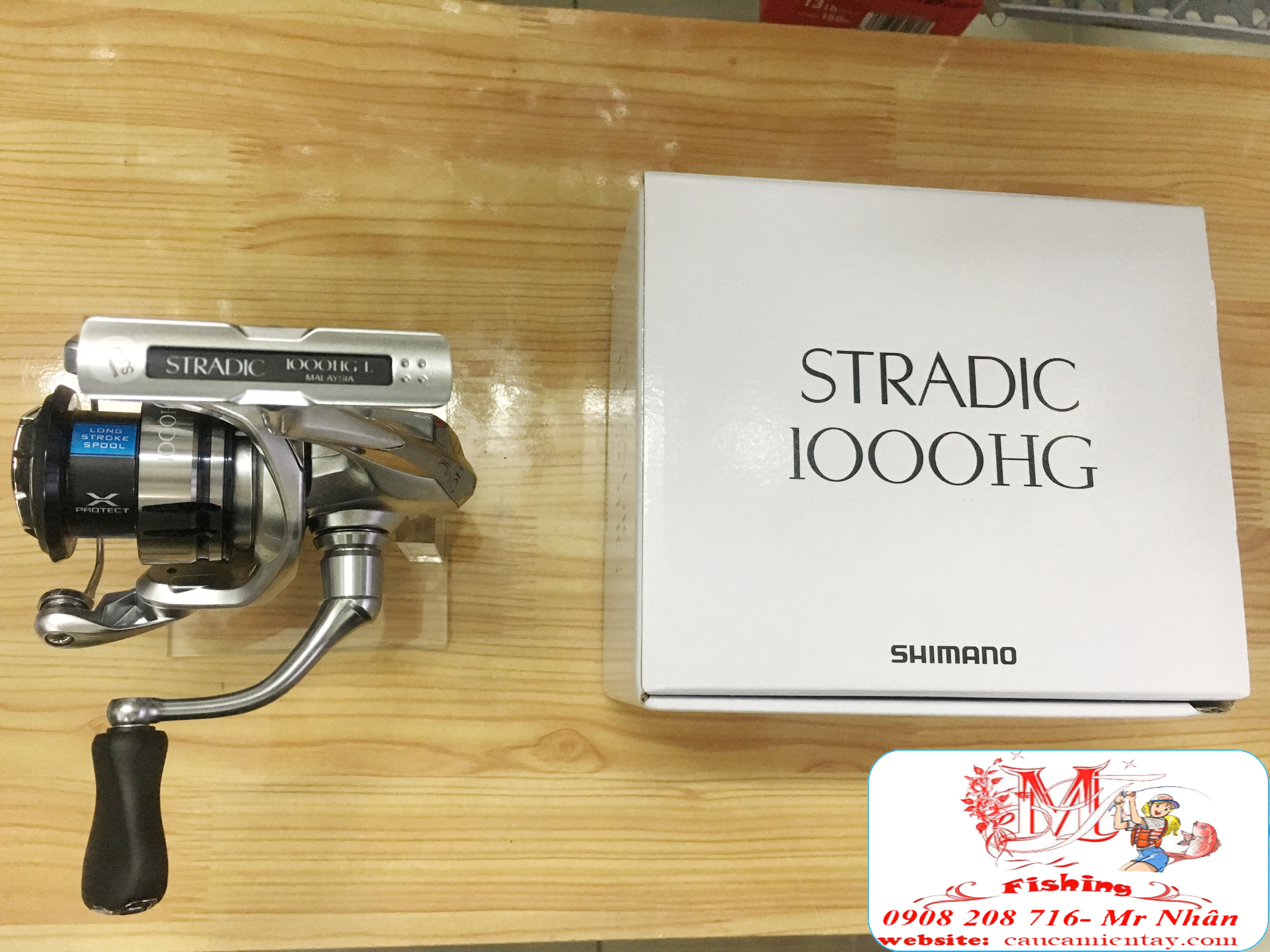 [HCM]Máy Câu Đứng Shimano Stradic 1000HG FL