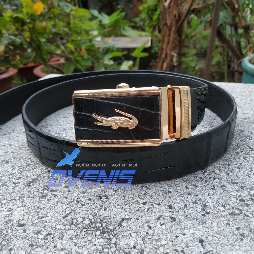 [FREE SHIP] Dây Nịt Da Cá Sấu Thật [DA BỤNG HÔNG CÁ SẤU MỀM DỄ SỬ DỤNG]